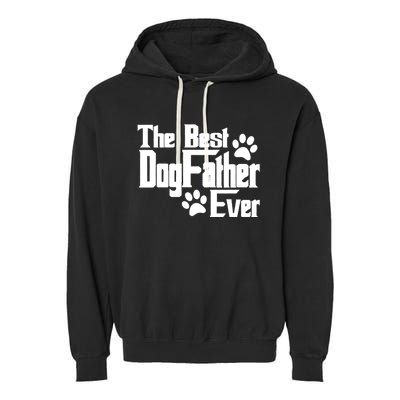 Dogfather Gift For Dog Lovers Garment-Dyed Fleece Hoodie