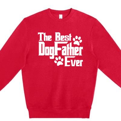 Dogfather Gift For Dog Lovers Premium Crewneck Sweatshirt