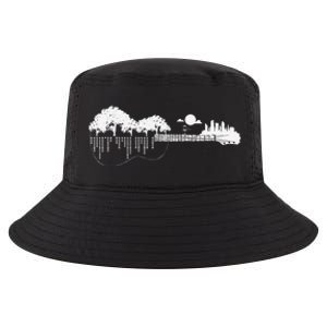 Disc Golf Flying Disc Disc Golf Sunset Guitar Cool Comfort Performance Bucket Hat