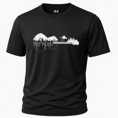 Disc Golf Flying Disc Disc Golf Sunset Guitar Performance Shirt