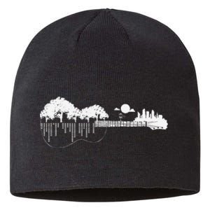 Disc Golf Flying Disc Disc Golf Sunset Guitar Sustainable Beanie