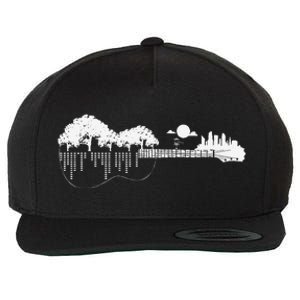 Disc Golf Flying Disc Disc Golf Sunset Guitar Wool Snapback Cap