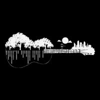 Disc Golf Flying Disc Disc Golf Sunset Guitar Zip Tote Bag