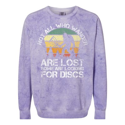 Disc Golf Funny Bigfoot Apparel Colorblast Crewneck Sweatshirt