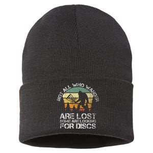 Disc Golf Funny Bigfoot Apparel Sustainable Knit Beanie