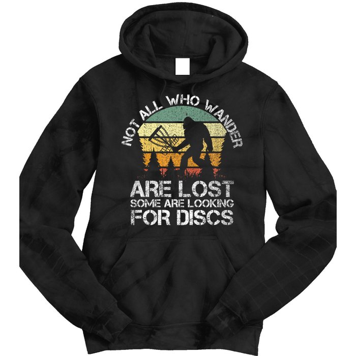 Disc Golf Funny Bigfoot Apparel Tie Dye Hoodie