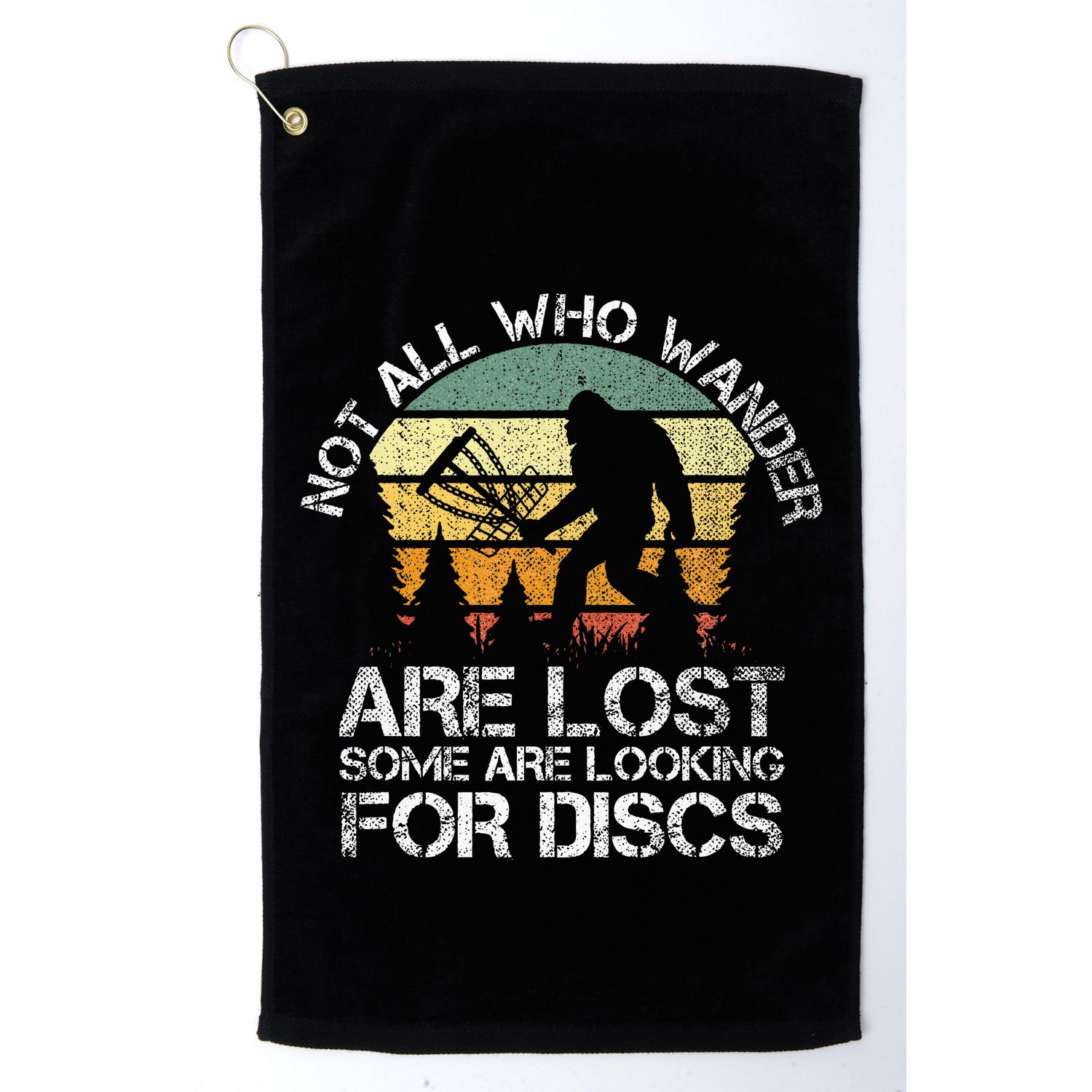 Disc Golf Funny Bigfoot Apparel Golf Towel