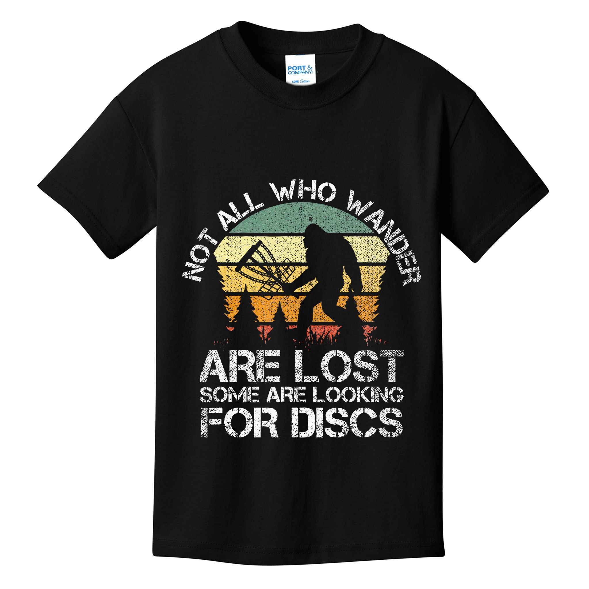 Disc Golf Funny Bigfoot Apparel Kids T-Shirt