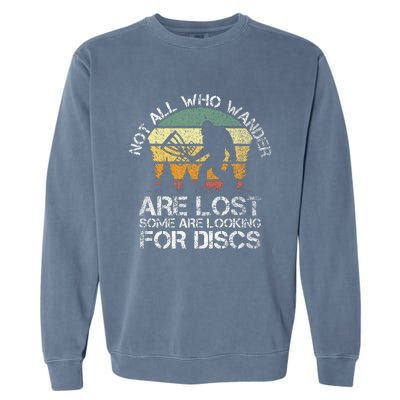 Disc Golf Funny Bigfoot Apparel Garment-Dyed Sweatshirt