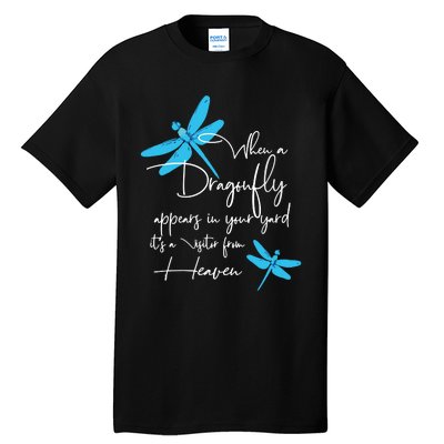 Dragonfly Gift For Spiritual Faith Dragonflies Lovers Tall T-Shirt