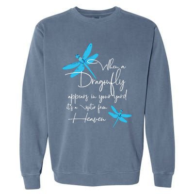 Dragonfly Gift For Spiritual Faith Dragonflies Lovers Garment-Dyed Sweatshirt