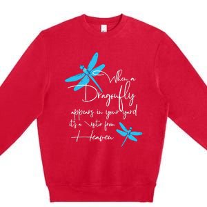 Dragonfly Gift For Spiritual Faith Dragonflies Lovers Premium Crewneck Sweatshirt