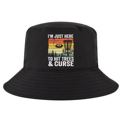 Disc Golf Frisbee I'm Just Here To Hit Trees And Curse Cool Comfort Performance Bucket Hat