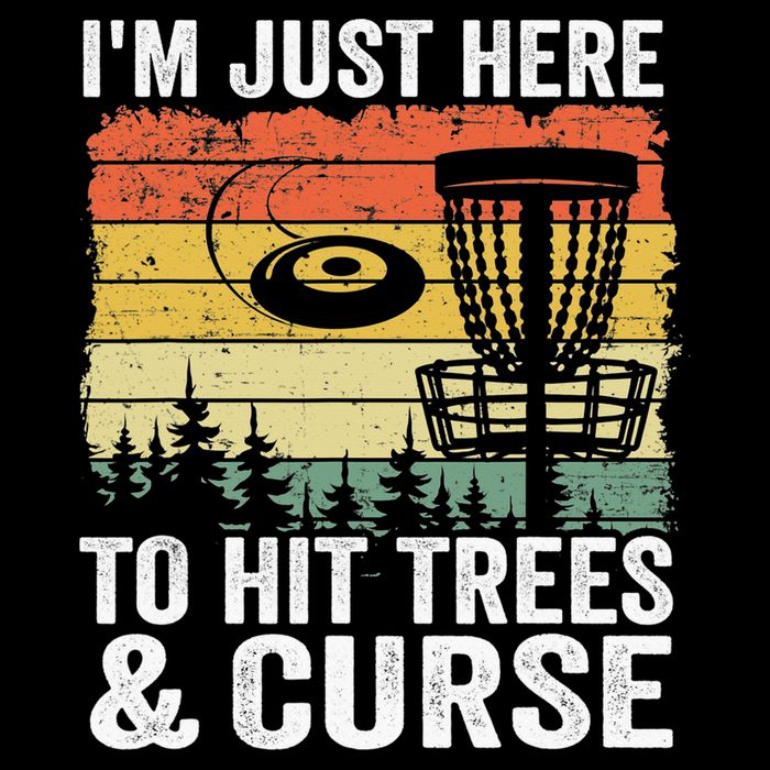 Disc Golf Frisbee I'm Just Here To Hit Trees And Curse Wool Snapback Cap