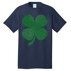 Distressed Green Four Leaf Clover Saint Patrick's Day Lover Tall T-Shirt