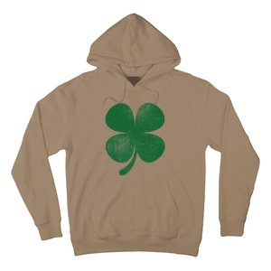 Distressed Green Four Leaf Clover Saint Patrick's Day Lover Hoodie