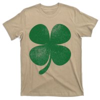 Distressed Green Four Leaf Clover Saint Patrick's Day Lover T-Shirt