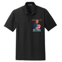 Disc Golf Funny Hit Trees And Curse Retro Disc Golf Dry Zone Grid Polo