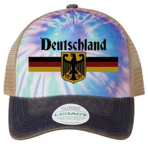 Deutschland Germany Flag Coat Of Arms Eagle Banner Legacy Tie Dye Trucker Hat