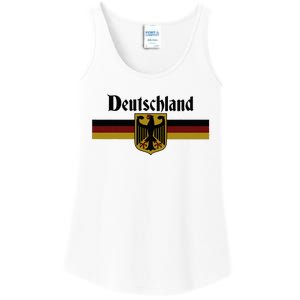 Deutschland Germany Flag Coat Of Arms Eagle Banner Ladies Essential Tank