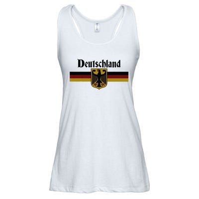 Deutschland Germany Flag Coat Of Arms Eagle Banner Ladies Essential Flowy Tank