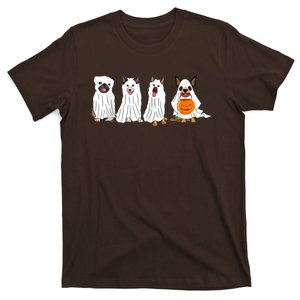 Dog Ghost Funny Halloween Mummy Dog Lover Matching Family T-Shirt