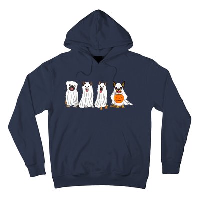 Dog Ghost Funny Halloween Mummy Dog Lover Matching Family Hoodie