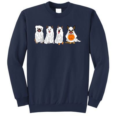 Dog Ghost Funny Halloween Mummy Dog Lover Matching Family Sweatshirt