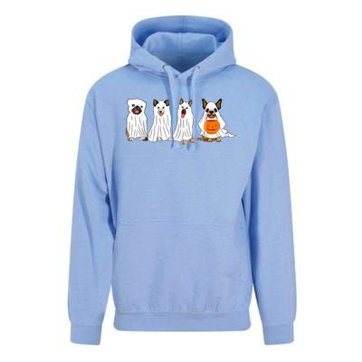 Dog Ghost Funny Halloween Mummy Dog Lover Matching Family Unisex Surf Hoodie