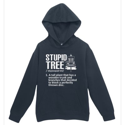 Disc Golf Funny Stupid Tree Disc Golf Player Team Urban Pullover Hoodie