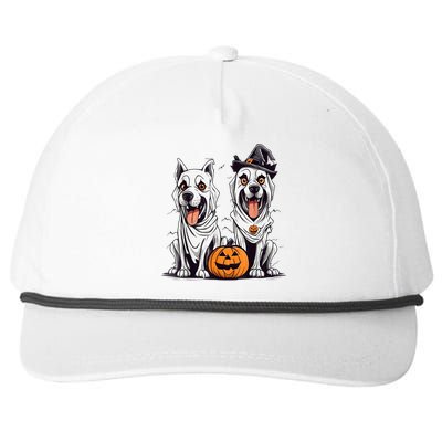 Dog Ghost Funny Halloween Mummy Dog Lover Matching Family Snapback Five-Panel Rope Hat