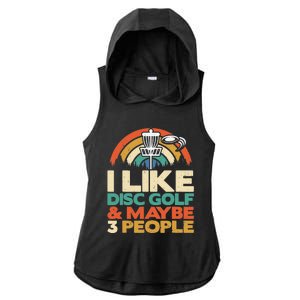 Disc Golf Funny Disc Jokey Frisbee Golf Funny Disc Golf Ladies PosiCharge Tri-Blend Wicking Draft Hoodie Tank