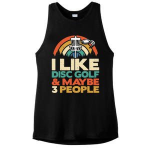 Disc Golf Funny Disc Jokey Frisbee Golf Funny Disc Golf Ladies PosiCharge Tri-Blend Wicking Tank