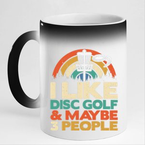 Disc Golf Funny Disc Jokey Frisbee Golf Funny Disc Golf 11oz Black Color Changing Mug