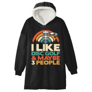 Disc Golf Funny Disc Jokey Frisbee Golf Funny Disc Golf Hooded Wearable Blanket