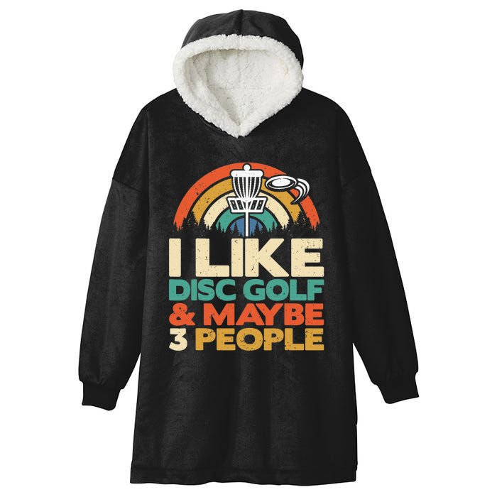 Disc Golf Funny Disc Jokey Frisbee Golf Funny Disc Golf Hooded Wearable Blanket