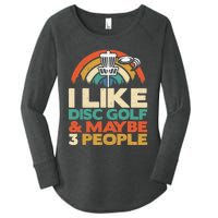 Disc Golf Funny Disc Jokey Frisbee Golf Funny Disc Golf Women's Perfect Tri Tunic Long Sleeve Shirt