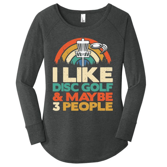 Disc Golf Funny Disc Jokey Frisbee Golf Funny Disc Golf Women's Perfect Tri Tunic Long Sleeve Shirt