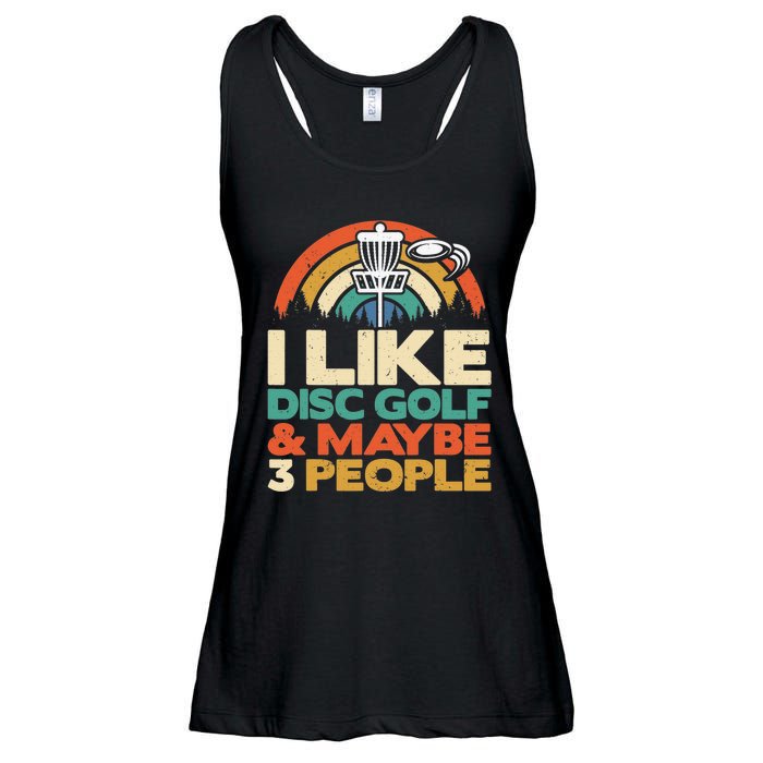 Disc Golf Funny Disc Jokey Frisbee Golf Funny Disc Golf Ladies Essential Flowy Tank