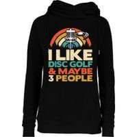 Disc Golf Funny Disc Jokey Frisbee Golf Funny Disc Golf Womens Funnel Neck Pullover Hood