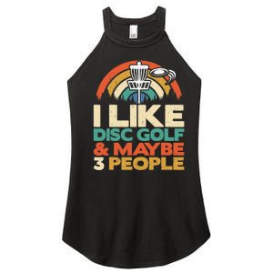 Disc Golf Funny Disc Jokey Frisbee Golf Funny Disc Golf Women's Perfect Tri Rocker Tank