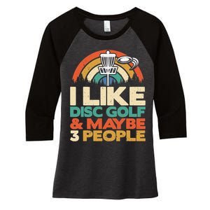 Disc Golf Funny Disc Jokey Frisbee Golf Funny Disc Golf Women's Tri-Blend 3/4-Sleeve Raglan Shirt