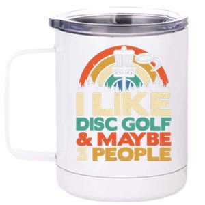 Disc Golf Funny Disc Jokey Frisbee Golf Funny Disc Golf 12 oz Stainless Steel Tumbler Cup