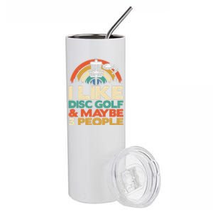 Disc Golf Funny Disc Jokey Frisbee Golf Funny Disc Golf Stainless Steel Tumbler