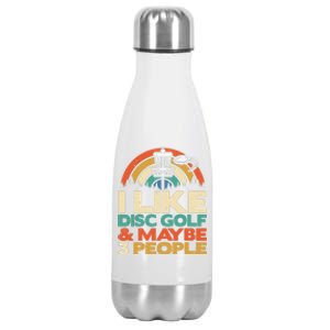 Disc Golf Funny Disc Jokey Frisbee Golf Funny Disc Golf Stainless Steel Insulated Water Bottle