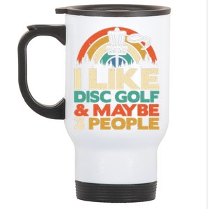 Disc Golf Funny Disc Jokey Frisbee Golf Funny Disc Golf Stainless Steel Travel Mug