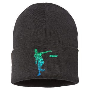 Disc Golf Funny Disc Jokey Frisbee Golf Club Sustainable Knit Beanie