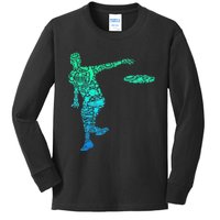 Disc Golf Funny Disc Jokey Frisbee Golf Club Kids Long Sleeve Shirt