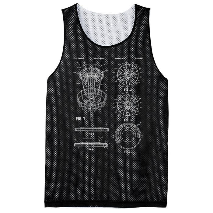 Disc Golf Funny Frisbee Player Disc Golfer Basket Mesh Reversible Basketball Jersey Tank