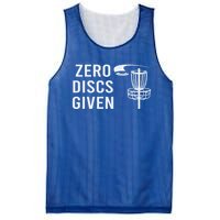 Disc Golf Funny Zero Discs Given Ii Funny Gift Mesh Reversible Basketball Jersey Tank